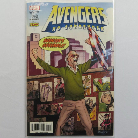 Avengers No Surrender #675 Stan Lee Box Variant