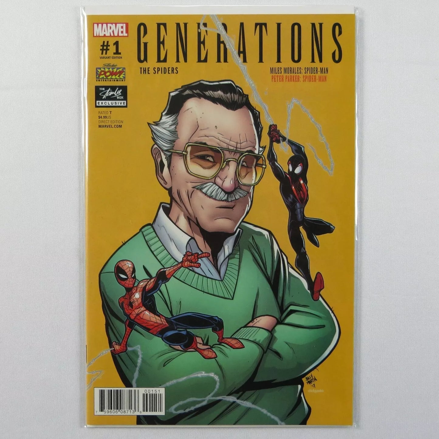 Generations #1 Spiders Miles Morales Stan Lee Comic Box Exclusive 2017 Variant