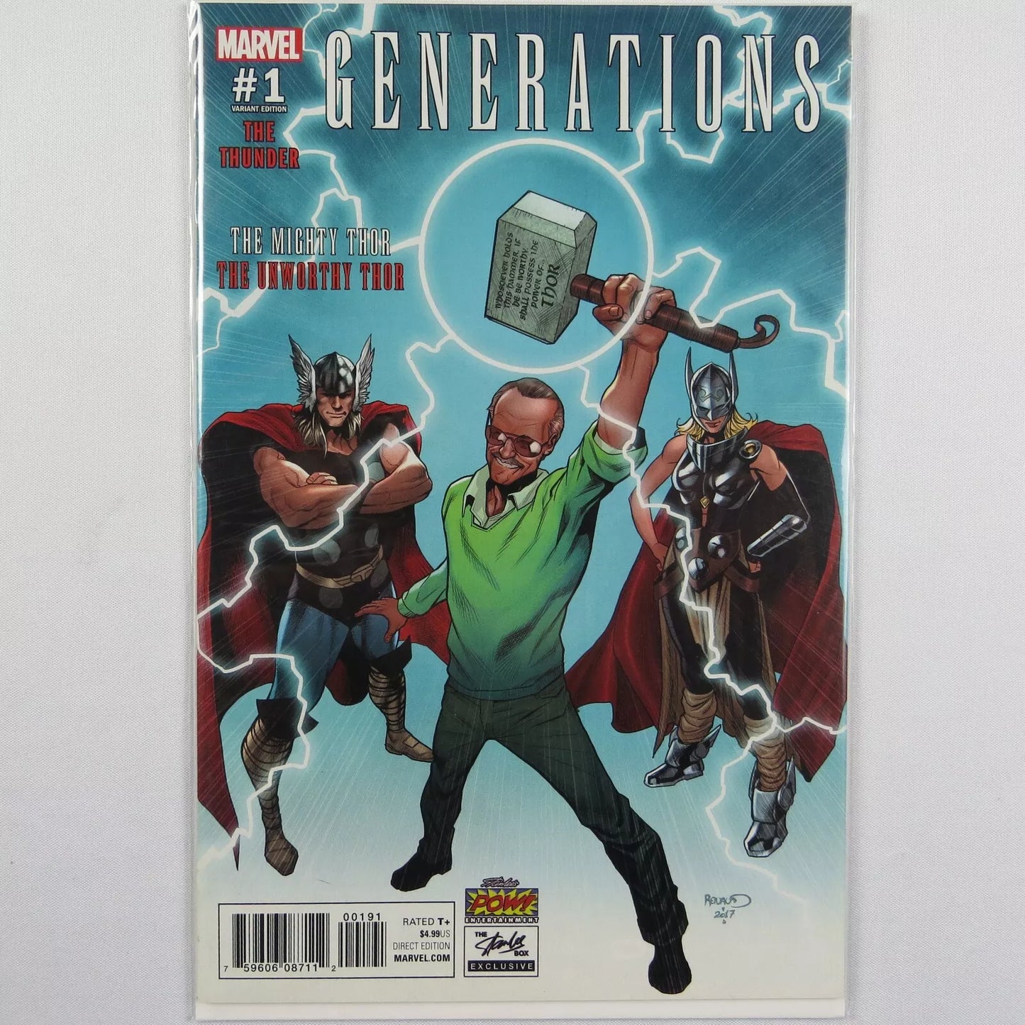 Generations #1 The Unworthy Thor Stan Lee Comic Box Exclusive 2017 Rare Variant