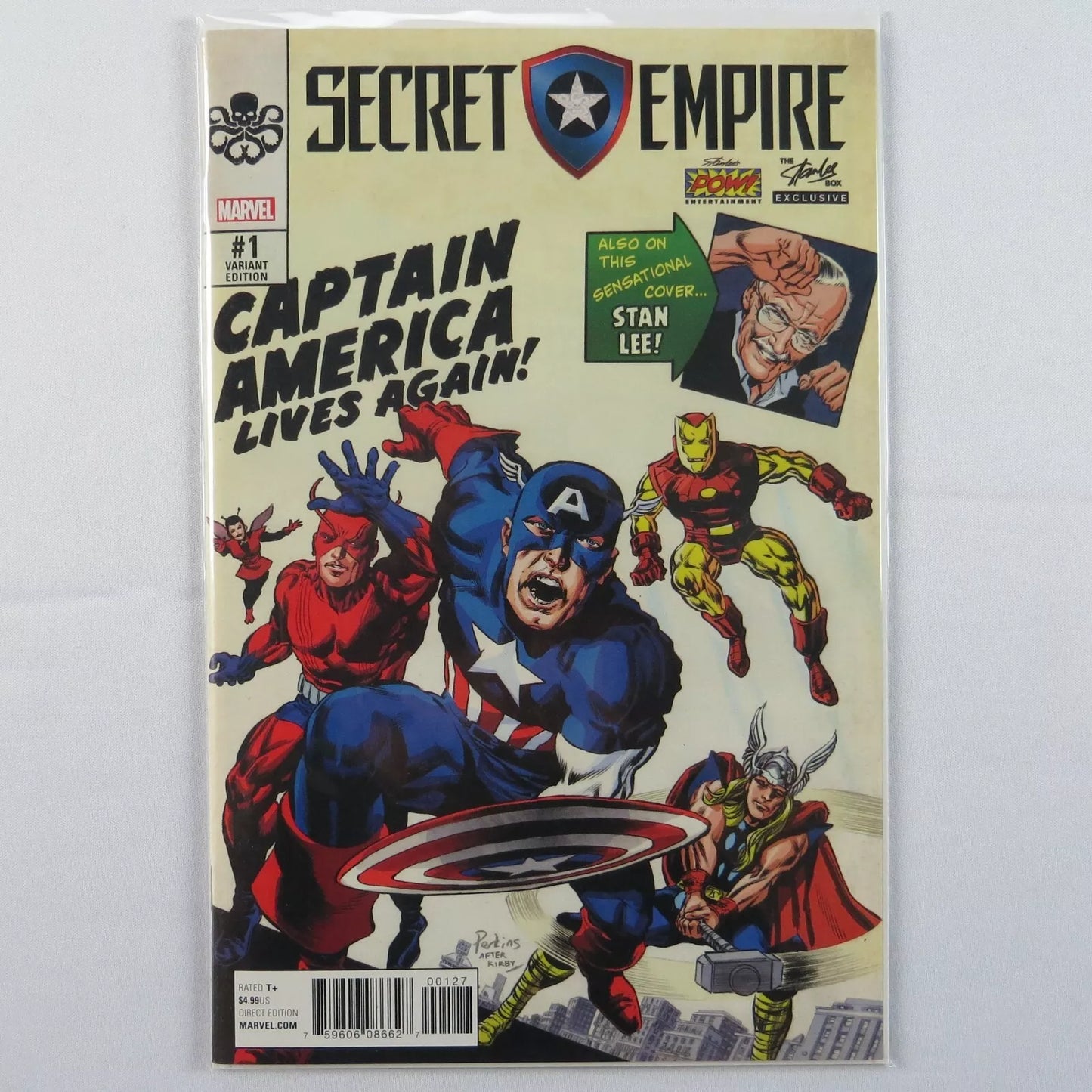 Secret Empire Captain America Stan Lee Comic Box Exclusive 2017 Variant Color